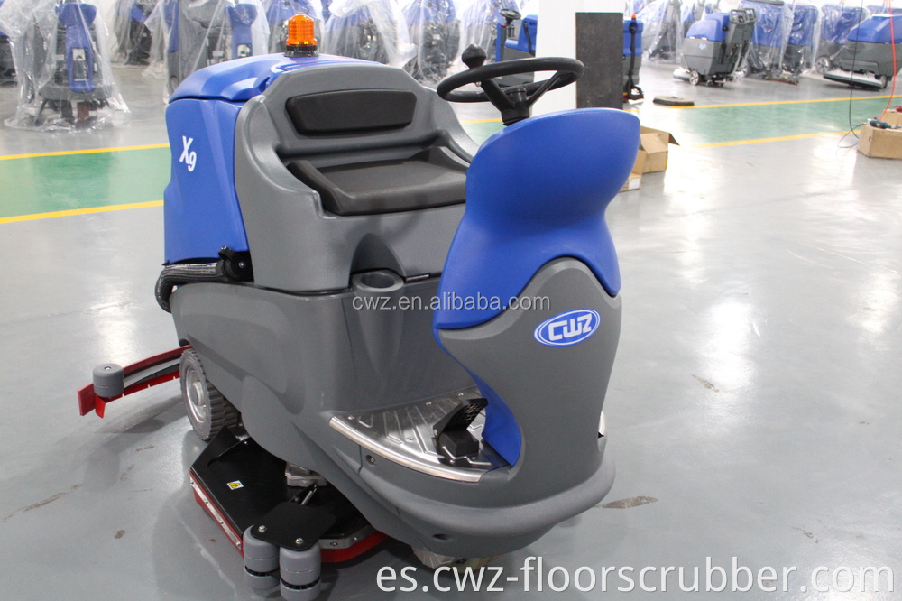 Tipo de conducción grande Sweeping Machine Auto Electric Scrubber Secker